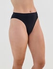 Bendon Seamless Soft High Cut Brief, Black, XS-2XL product photo View 03 S