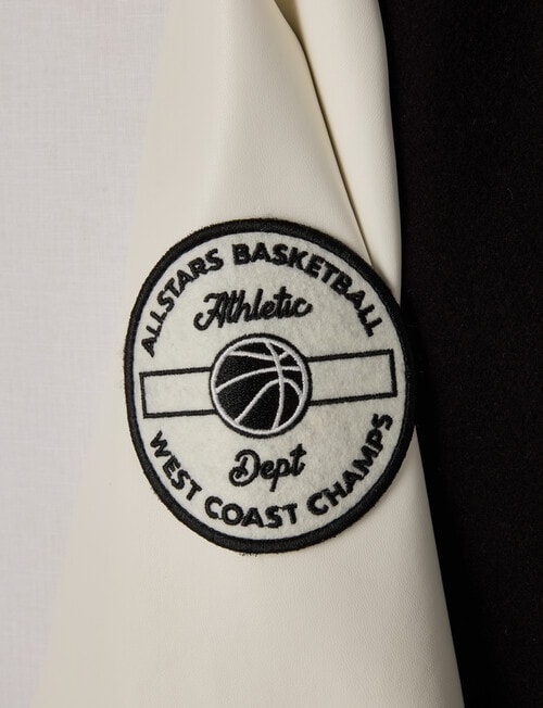 No Issue Varsity Jacket, Black product photo View 03 L