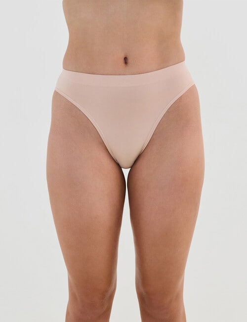 Bendon Seamless Soft High Cut Brief, Latte, XS-2XL product photo