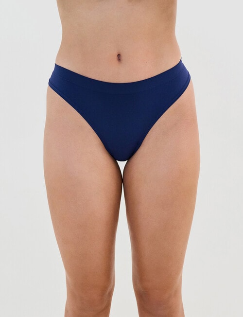 Bendon Seamless Soft Thong, Medieval Blue, XS-2XL product photo