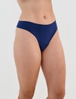 Bendon Seamless Soft Thong, Medieval Blue, XS-2XL product photo View 03 S