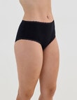 Bendon Stretch Cotton Full Brief, Black, S-2XL product photo View 03 S