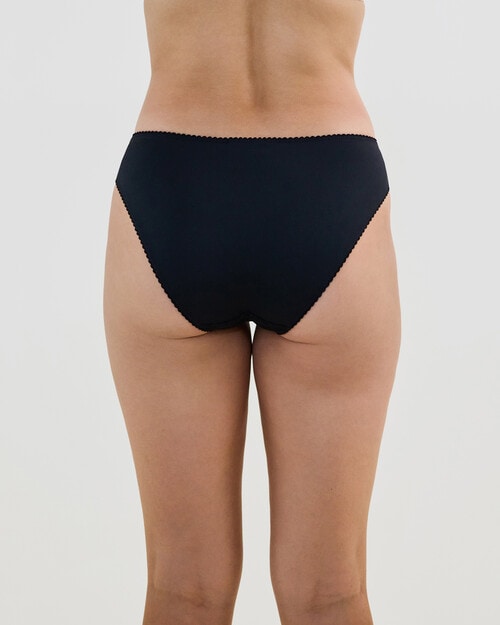 Bendon Lacey Bikini Brief, Black, XS-2XL product photo View 02 L