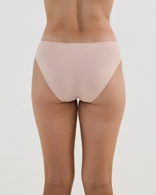 Bendon Lacey Bikini Brief, Latte, XS-2XL product photo View 02 L