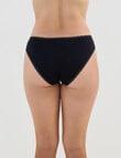 Bendon Stretch Cotton Bikini Brief, Black, XS-2XL product photo View 02 S