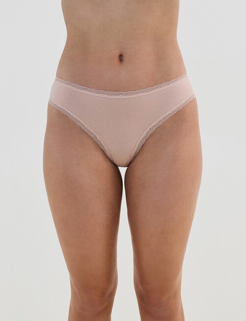 Bendon Stretch Cotton Bikini Brief, Latte, XS-2XL product photo