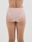 Bendon Cotton And Lace Full Brief, Latte, S-2XL product photo View 02 S