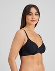 Bendon Flawless Form Contour Bra, Black, B-F product photo View 03 S