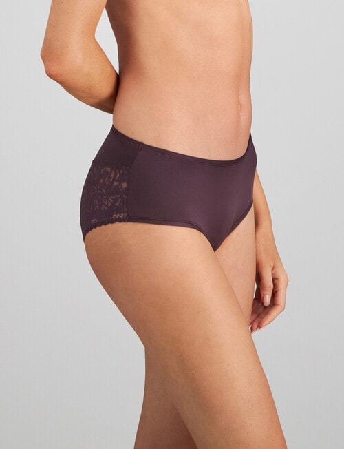 Bendon Hazel Midi Brief, Plum Perfect, S-XL product photo View 03 L
