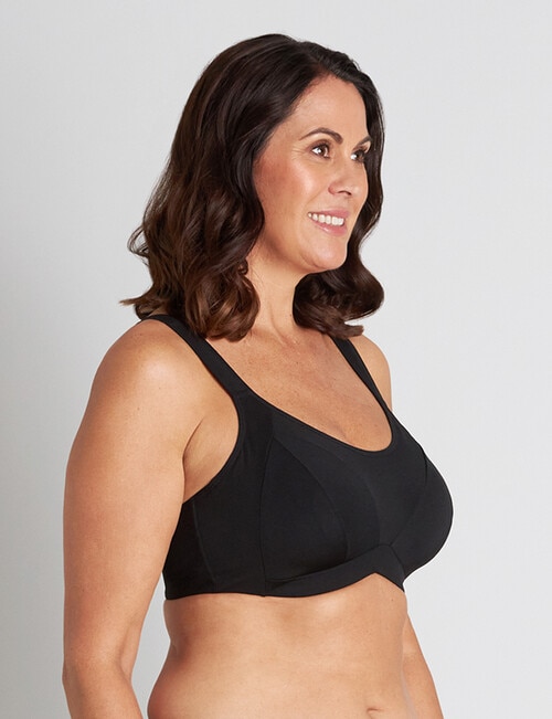 Bendon Power Underwire Sports Bra, Black product photo View 04 L