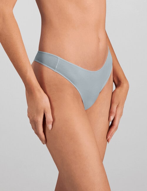 Bendon Au Naturel Thong Brief, Slate, XS-2XL product photo