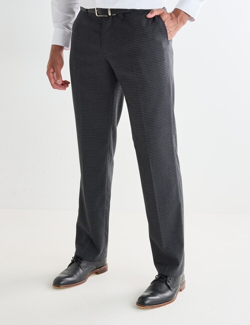 Laidlaw + Leeds Two-Tone Tony Classic Pants, Charcoal product photo