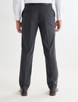 Laidlaw + Leeds Two-Tone Tony Classic Pants, Charcoal product photo View 02 S