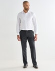 Laidlaw + Leeds Two-Tone Tony Classic Pants, Charcoal product photo View 03 S