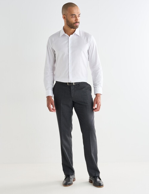 Laidlaw + Leeds Two-Tone Tony Classic Pants, Charcoal product photo View 03 L