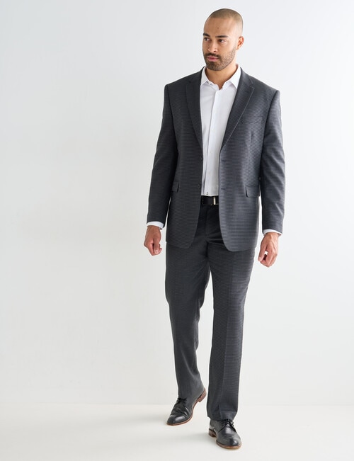 Laidlaw + Leeds Two-Tone Tony Classic Pants, Charcoal product photo View 05 L