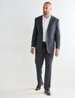 Laidlaw + Leeds Two-Tone Tony Classic Pants, Charcoal product photo View 05 S