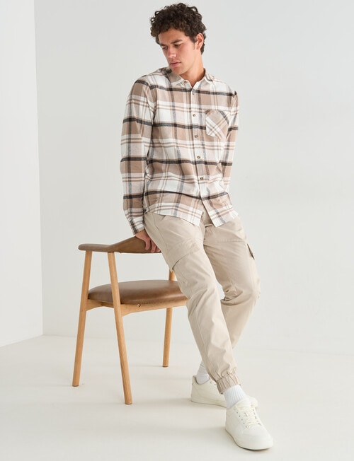 Tarnish Check Shirt, White product photo View 03 L
