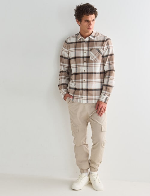 Tarnish Check Shirt, White product photo View 05 L