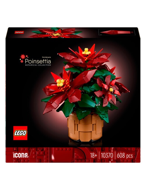 LEGO Botanicals Poinsettia, 10370 product photo View 02 L
