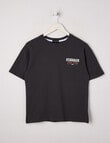 No Issue St Germain Short Sleeve Box Tee, Charcoal product photo