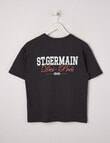 No Issue St Germain Short Sleeve Box Tee, Charcoal product photo View 02 S