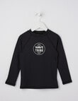 Wavetribe Long Sleeve Rash Top, Black product photo