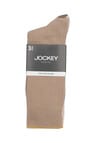 Jockey Gold Top Cotton-Blend Crew Sock, 3-Pack, Equestrian, Coconut Souggle, Deep Shroom product photo View 02 S