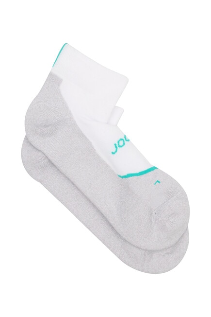 Jockey Performance Quarter Crew Sock, 2-Pack, White with Muri Beach & Deepest Navy product photo View 02 L