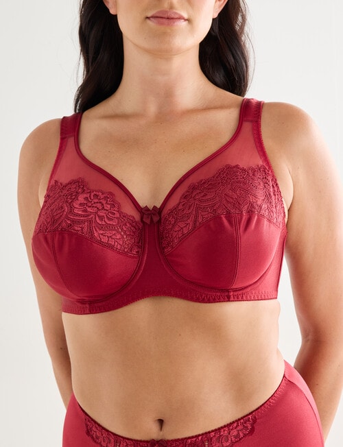 Caprice Milano Underwire Bra, Rhubarb, D-F product photo