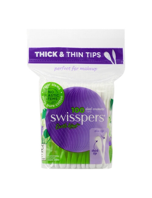 Swisspers Dual Cosmetic Paper Stems Tips, 100-Pack product photo