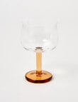 CinCin Chloe Wine Glass, Clear Amber product photo