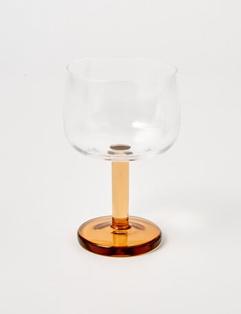 CinCin Chloe Wine Glass, Clear Amber product photo