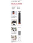 Sheffield Ceramic Tower Heater with Flame, White, PLA1945 product photo View 10 S