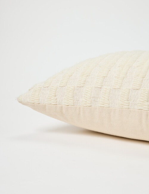 M&Co Patron Woven Cushion, Pearl product photo View 03 L