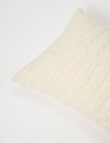 M&Co Patron Woven Cushion, Pearl product photo View 04 S