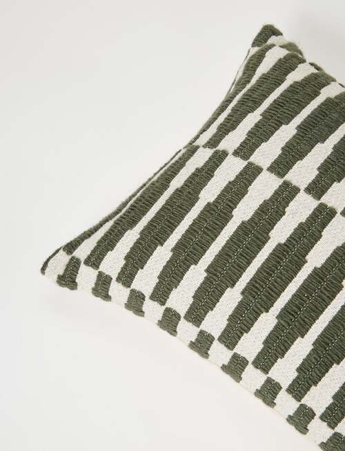 M&Co Patron Woven Cushion, Pearl product photo View 04 L