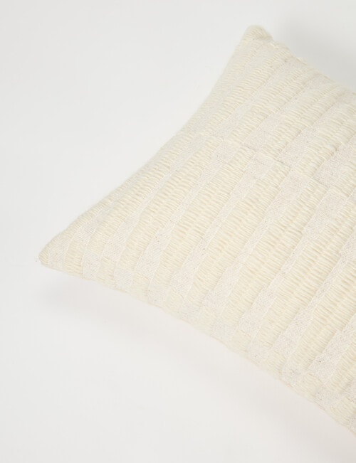 M&Co Patron Woven Cushion, Pearl product photo View 04 L
