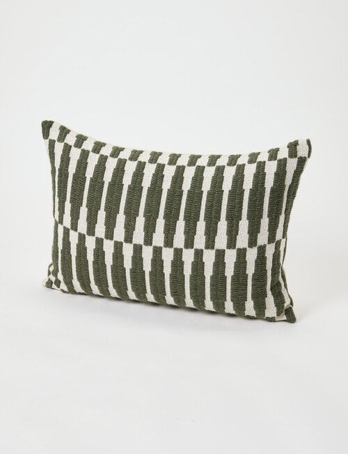 M&Co Patron Woven Cushion, Pearl product photo View 02 L