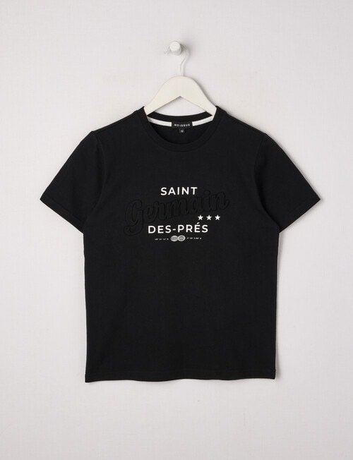 No Issue St Germain Deboss Short Sleeve Tee, Black product photo
