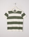 No Issue Stripe Short Sleeve Tee, Sage product photo