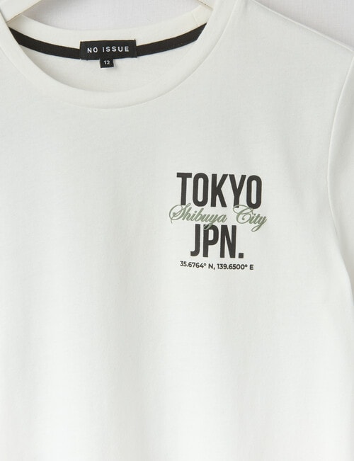 No Issue Japan Print Shortsleeve Tee, Ivory product photo View 03 L