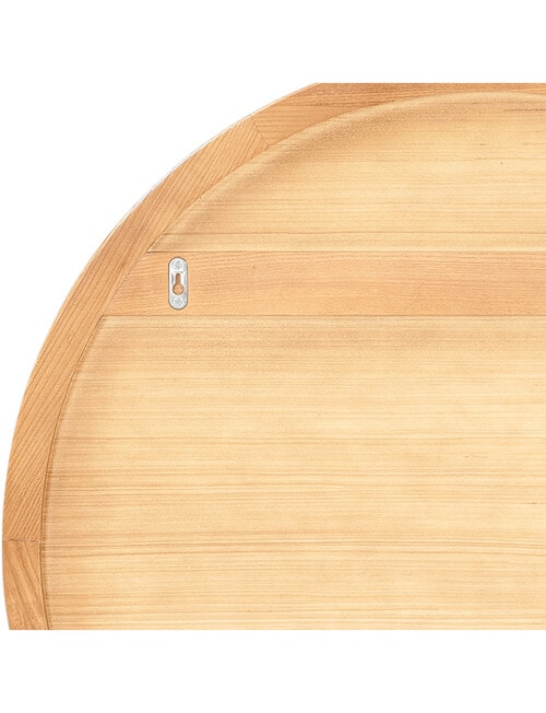 M&Co Turner Wall Round Mirror, Natural product photo View 06 L