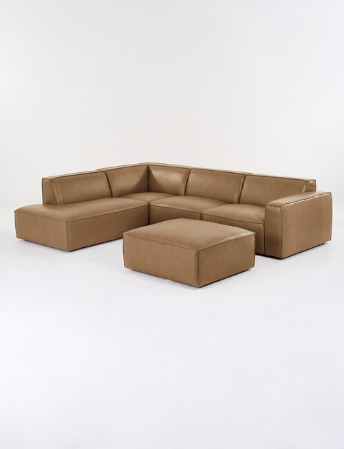 Marcello&Co Loft Leather Modular Left Chaise product photo View 38 L