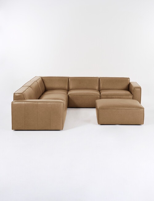 Marcello&Co Loft Leather Modular Ottoman product photo View 17 L