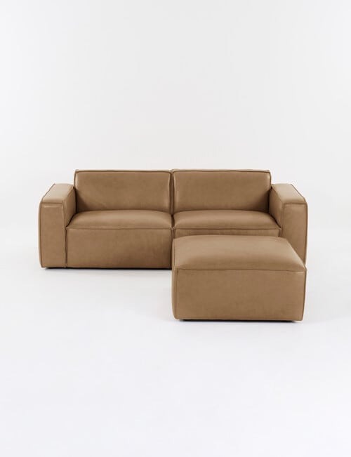 Marcello&Co Loft Leather Modular Ottoman product photo View 18 L