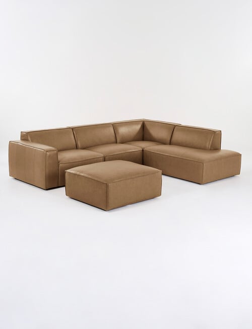 Marcello&Co Loft Leather Modular Ottoman product photo View 30 L
