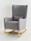 Babyhood Venice Rocking Chair, Steel Grey product photo View 03 S
