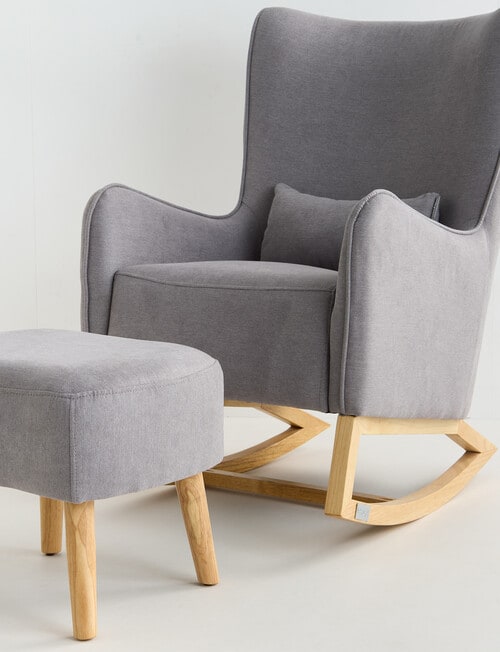 Babyhood Venice Rocking Chair, Steel Grey product photo View 10 L