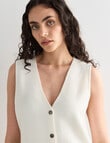 State of play Dahlia Knit Waistcoat, Ivory product photo View 04 S